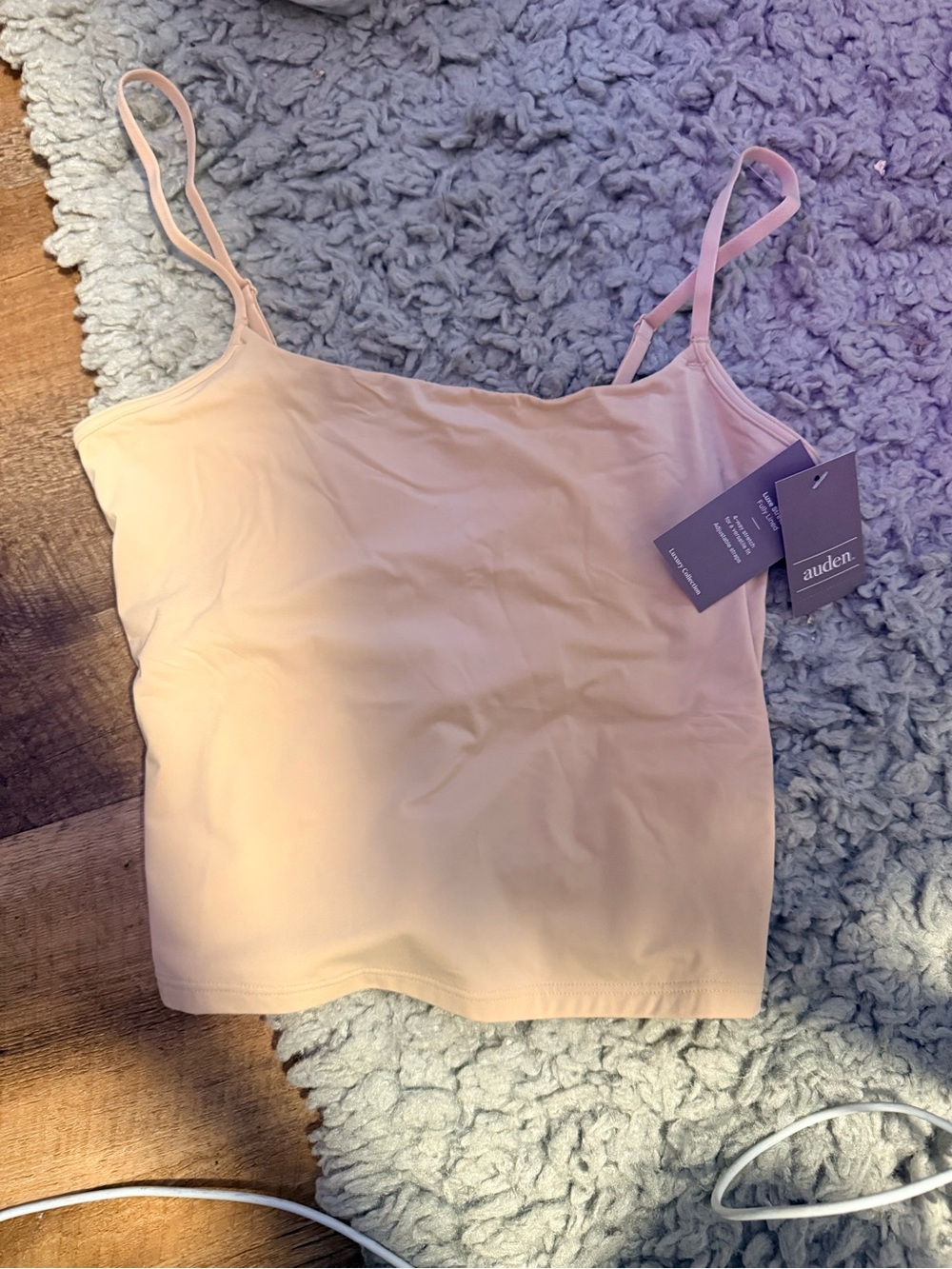 Auden Pale Pink Adjustable-Strap Cami Top
